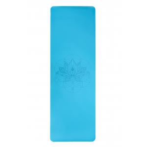 Lótuszos jógamatrac természtes PU gumi bevonattal/ kék  - Kék
