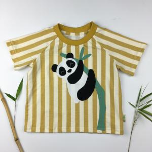 Csíkos pandás póló  - Mintás, Újszülött