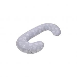 Univerzális szoptatós párna C alakú New Baby maci szürke