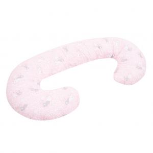 Univerzális szoptatós párna C alakú New Baby Nyuszi  - Rózsaszín